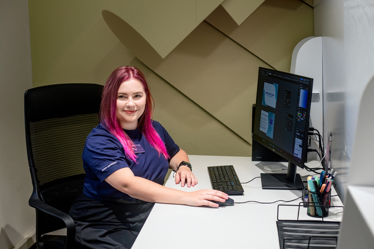 A v Brně na grafičku Simču