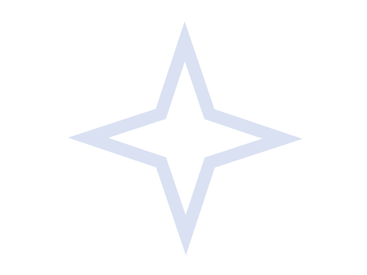 čtyřcípá hvzěda s výřezem